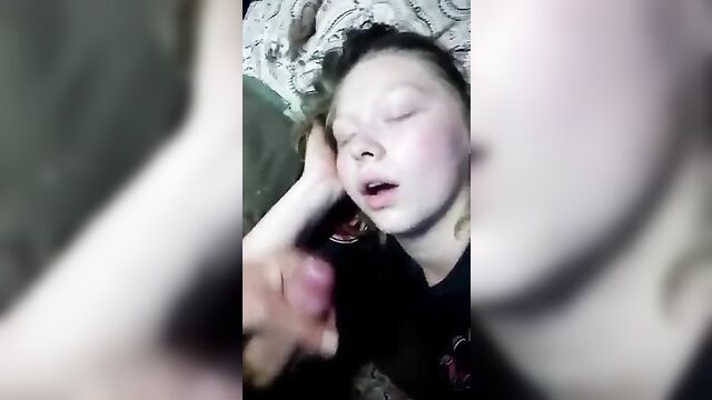 Pranking my sleeping Sister and Cumshot - 1 image