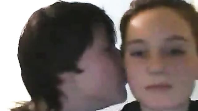 Real Brother and Sister Kissing - 2 image