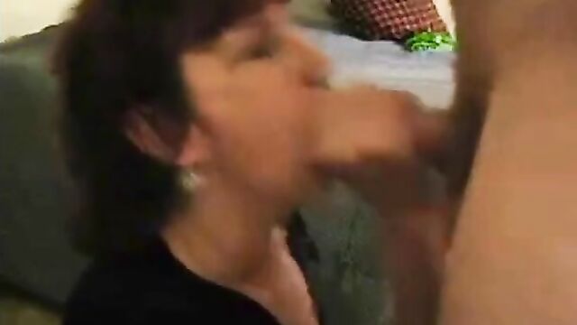 Mature Mom milking Son - 2 image