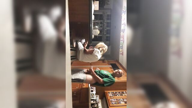 Real Son wanks behind Mom and cums - 3 image