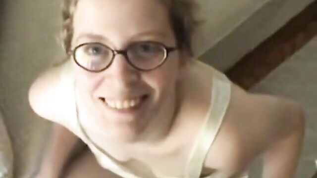 Vaginal and Oral Sex with Nerdy Daughter 100% Real Incest - 1 image
