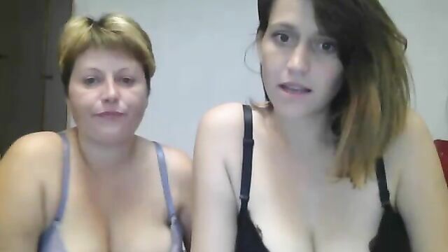 Daughter Gropes Moms Breasts on Webcam - 5 image