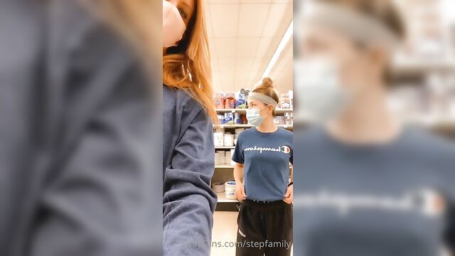 Real Mom and Daughter flashing in the mall - 1 image