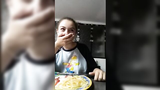 Daughter shows her Father her breasts during dinner - 3 image