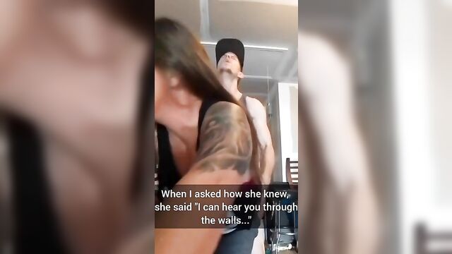 Son Cums in Mom's Pussy in Garage - 4 image
