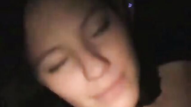 Sliding her lips around Dad's Cock - 1 image