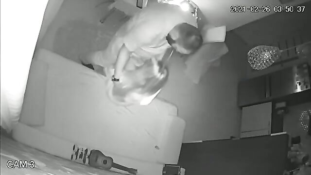 Incest sex with Daughter and Father caught on hidden camera - 1 image