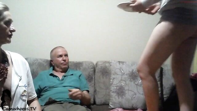 Mother Daughter Father Incest Family on Webcam Online - 2 image